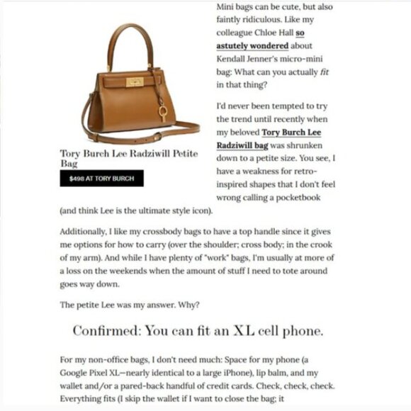 Lee Radziwill Large Double Satchel Tory Burch bag in brown leather/suede trim - Picture 14 of 16